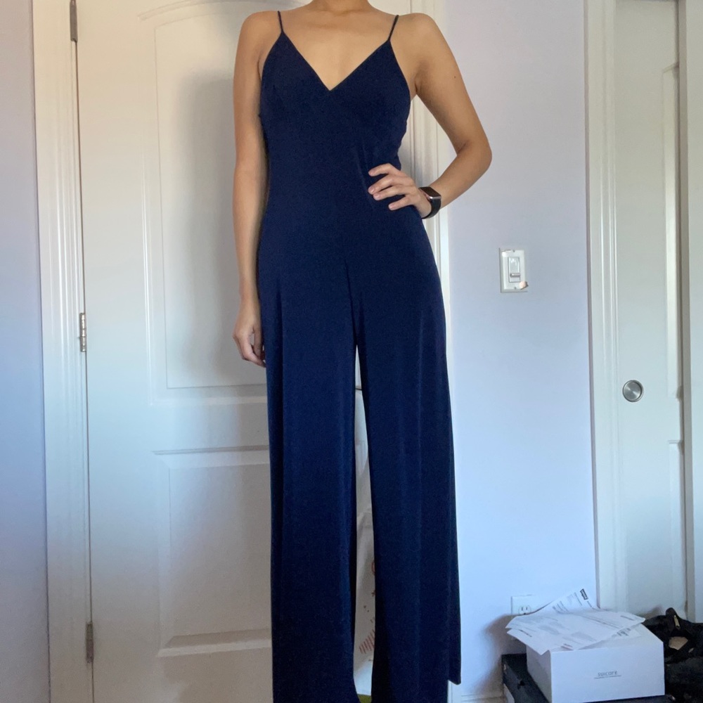 Blue jumpsuit